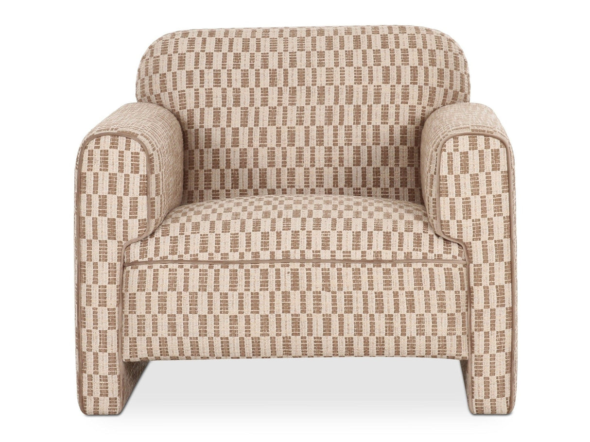 Leo Taupe Accent Chair by Moe's Home at Eve Furniture