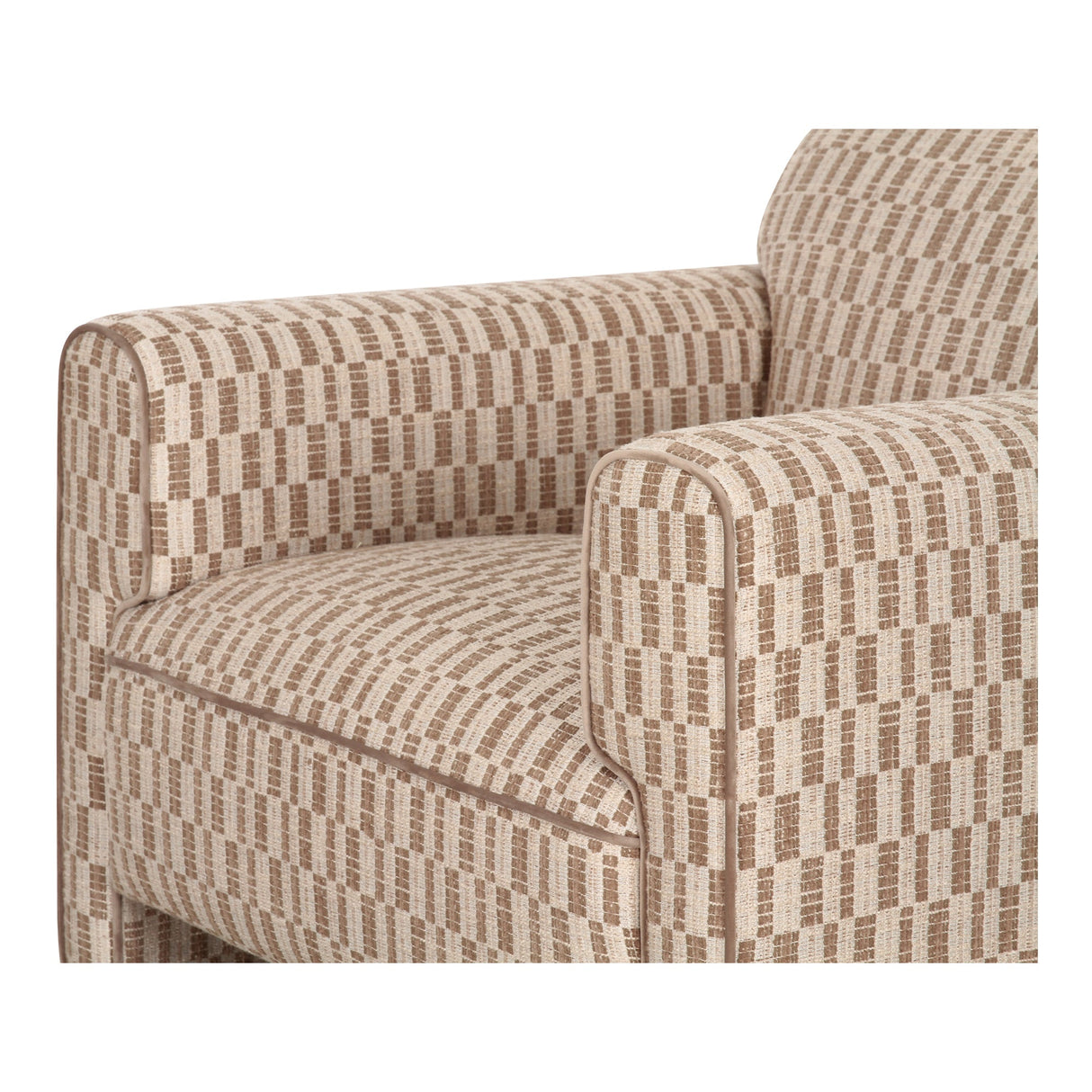 Leo Taupe Accent Chair by Moe's Home at Eve Furniture