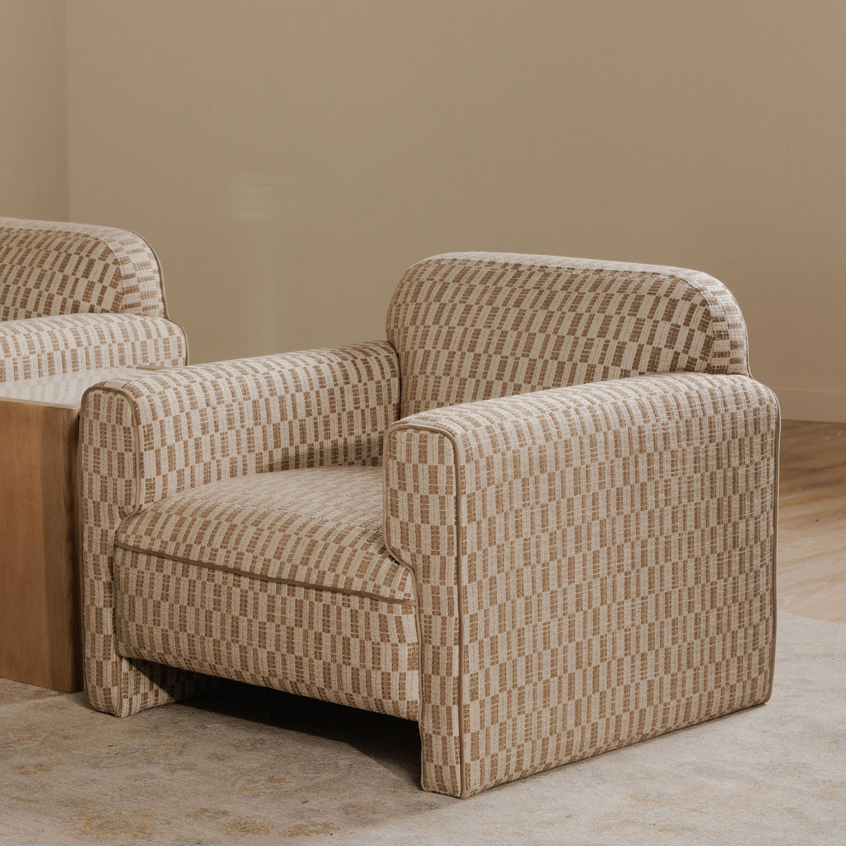 Leo Taupe Accent Chair by Moe's Home at Eve Furniture