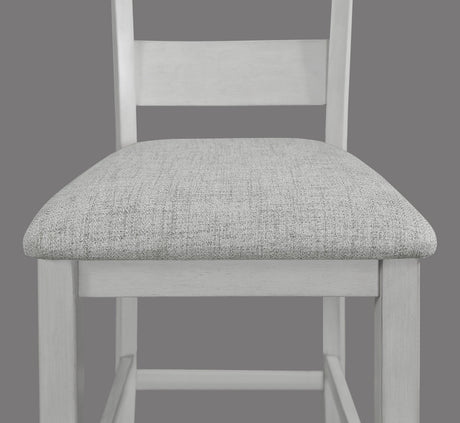 Lester Driftwood 5-Piece Counter Height Set by Crown Mark at Eve Furniture