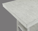 Lester Driftwood 5-Piece Counter Height Set by Crown Mark at Eve Furniture