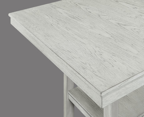 Lester Driftwood 5-Piece Counter Height Set by Crown Mark at Eve Furniture