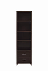 Lewes Cappuccino 2-Drawer Media Tower by Coaster at Eve Furniture