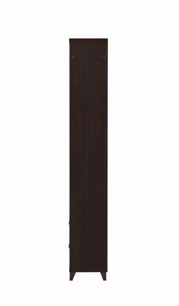 Lewes Cappuccino 2-Drawer Media Tower by Coaster at Eve Furniture