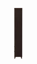 Lewes Cappuccino 2-Drawer Media Tower by Coaster at Eve Furniture