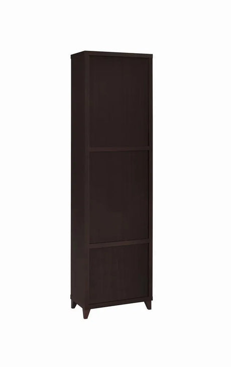 Lewes Cappuccino 2-Drawer Media Tower by Coaster at Eve Furniture