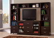 Lewes Cappuccino 4-Piece Entertainment Center by Coaster at Eve Furniture