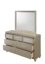 Lila Champagne Bedroom Mirror (Mirror Only) by Crown Mark at Eve Furniture