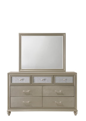 Lila Champagne Bedroom Mirror (Mirror Only) by Crown Mark at Eve Furniture