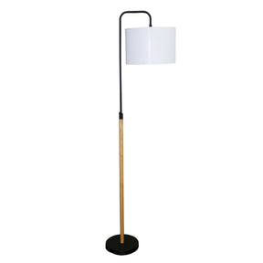 Lior Floor Lamp Wooden Pole by Ashcroft Imports at Eve Furniture