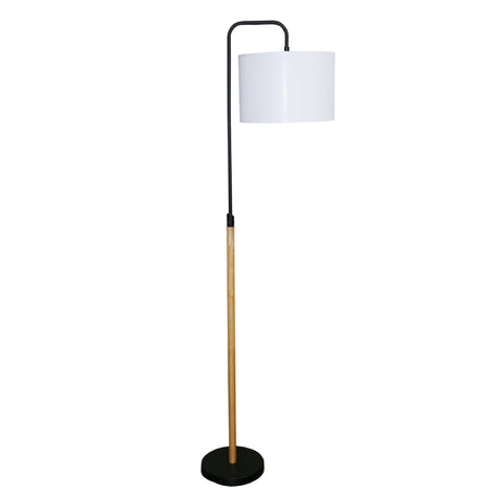 Lior Floor Lamp Wooden Pole by Ashcroft Imports at Eve Furniture