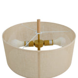 Lirian Floor Lamp - Oak and Natural by Ashcroft Imports at Eve Furniture