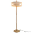 Lirian Floor Lamp - Oak and Natural by Ashcroft Imports at Eve Furniture