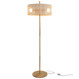 Lirian Floor Lamp - Oak and Natural by Ashcroft Imports at Eve Furniture