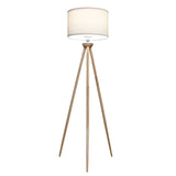Lirios Three Legged Wooden Strip Floor Lamp - Natural by Ashcroft Imports at Eve Furniture