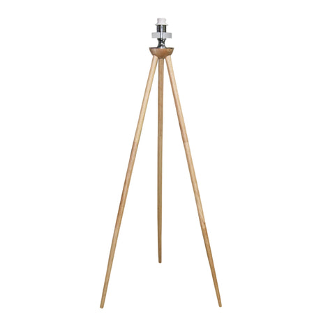 Lirios Three Legged Wooden Strip Floor Lamp - Natural by Ashcroft Imports at Eve Furniture