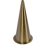 Lisbon Black Floor Lamp with On/Off Switch Coned Base Hanging White Fabric Shade by Ashcroft Imports at Eve Furniture