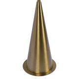 Lisbon Black Floor Lamp with On/Off Switch Coned Base Hanging White Fabric Shade by Ashcroft Furniture at Eve Furniture