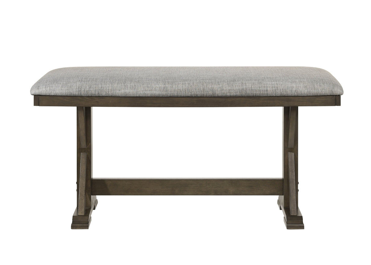 Lloyd Brown Counter Height Bench by Crown Mark at Eve Furniture