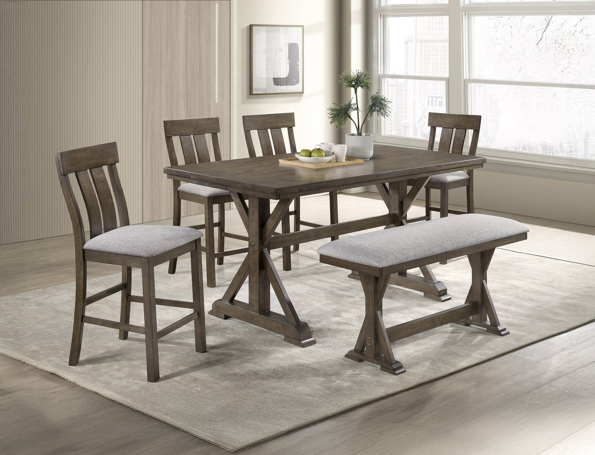 Lloyd Brown Counter Height Table by Crown Mark at Eve Furniture