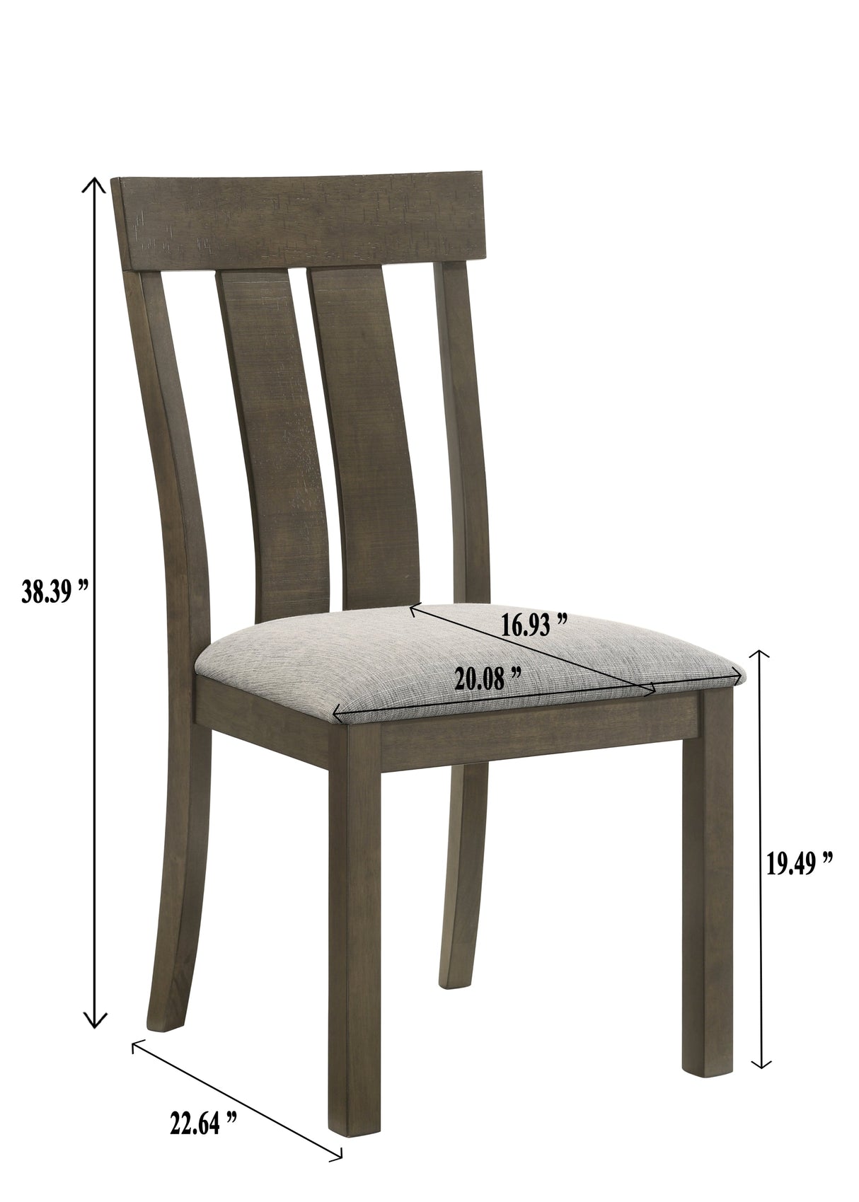 Lloyd Brown Dining Side Chair, Set of 2 by Crown Mark at Eve Furniture