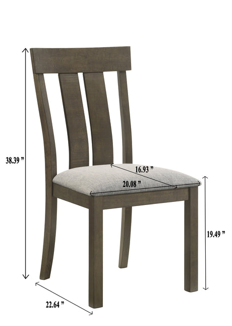 Lloyd Brown Dining Side Chair, Set of 2 by Crown Mark at Eve Furniture