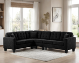 Logan Black Performance Fabric Reversible Sectional by Happy Homes at Eve Furniture
