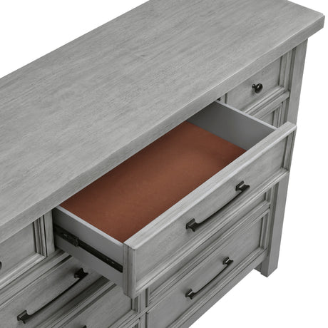 Logandale Antique Gray Dresser by Homelegance at Eve Furniture