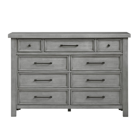 Logandale Antique Gray Dresser by Homelegance at Eve Furniture