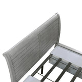 Logandale Antique Gray King Sleigh Storage Platform Bed by Homelegance at Eve Furniture