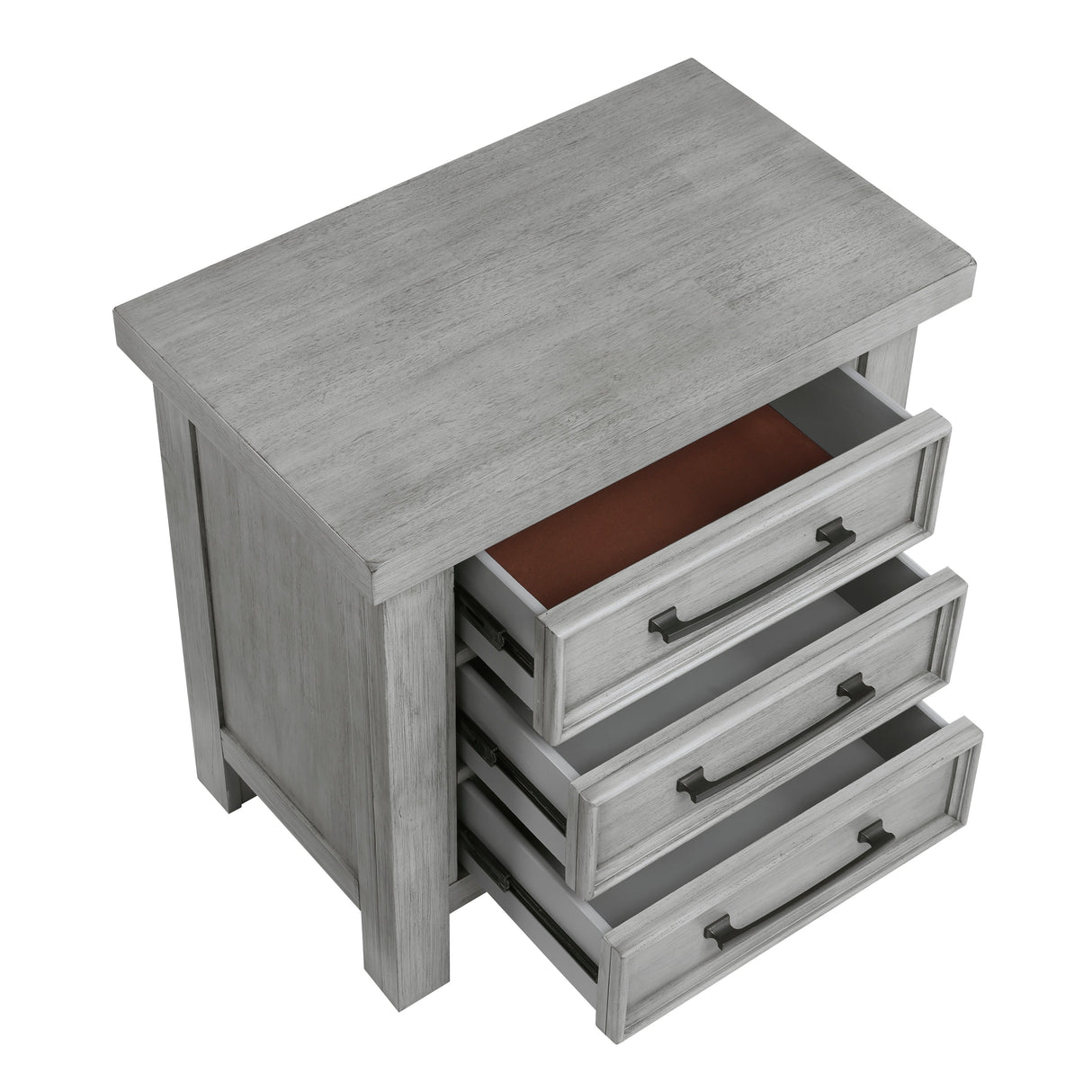 Logandale Antique Gray Nightstand by Homelegance at Eve Furniture