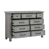 Logandale Antique Gray Sleigh Storage Platform Bedroom Set by Homelegance at Eve Furniture