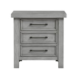 Logandale Antique Gray Sleigh Storage Platform Bedroom Set by Homelegance at Eve Furniture