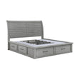 Logandale Antique Gray Sleigh Storage Platform Bedroom Set by Homelegance at Eve Furniture