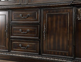 Lombardy Walnut Hutch & Buffet by Furniture of America at Eve Furniture