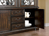 Lombardy Walnut Hutch & Buffet by Furniture of America at Eve Furniture