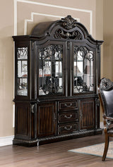 Lombardy Walnut Hutch & Buffet by Furniture of America at Eve Furniture