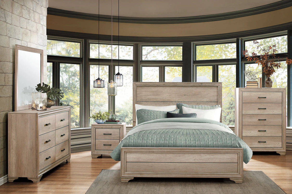 Lonan Natural Nightstand by Homelegance at Eve Furniture