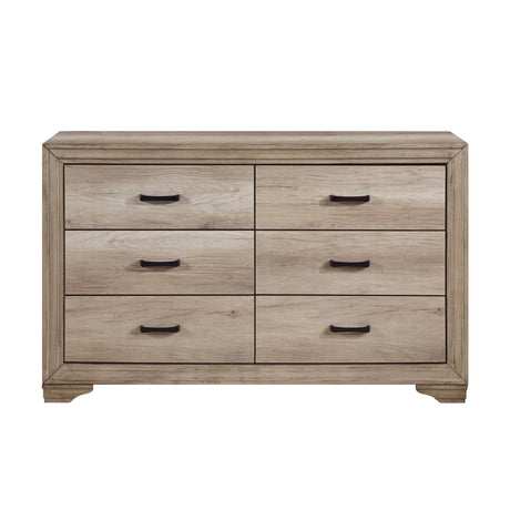 Lonan Natural Panel Bedroom Set by Homelegance at Eve Furniture