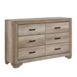 Lonan Natural Panel Bedroom Set by Homelegance at Eve Furniture