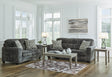 Lonoke Gunmetal Living Room Set by Ashley at Eve Furniture