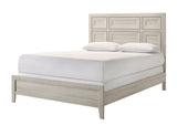 Lorraine Antique White King Panel Bed by Crown Mark at Eve Furniture