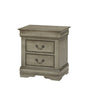 Louis Philip Gray Nightstand by Crown Mark at Eve Furniture