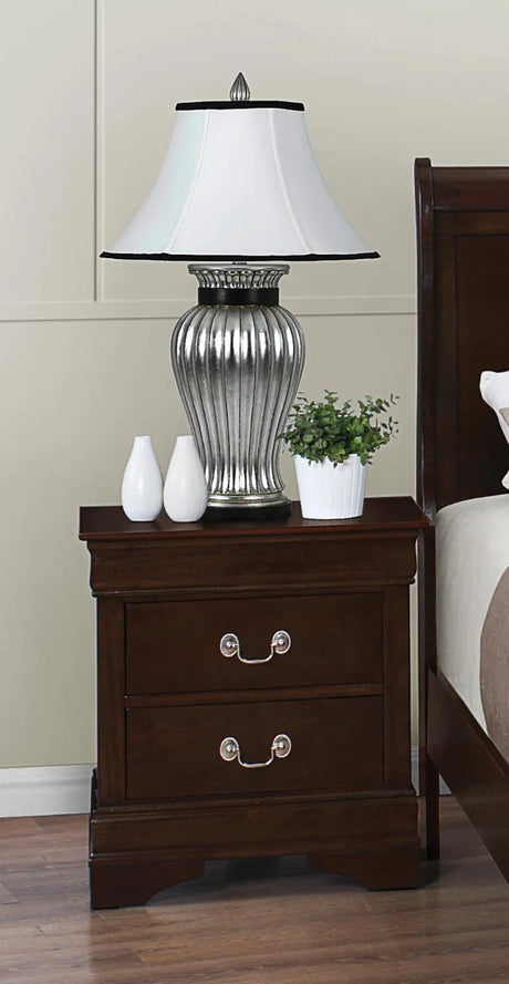 Louis Philippe Cappuccino 2-Drawer Nightstand by Coaster at Eve Furniture