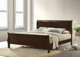 Louis Philippe Cappuccino Eastern King Panel Sleigh Bed by Coaster at Eve Furniture