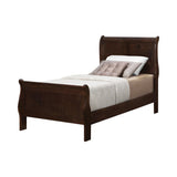 Louis Philippe Cappuccino Twin Panel Sleigh Bed by Coaster at Eve Furniture