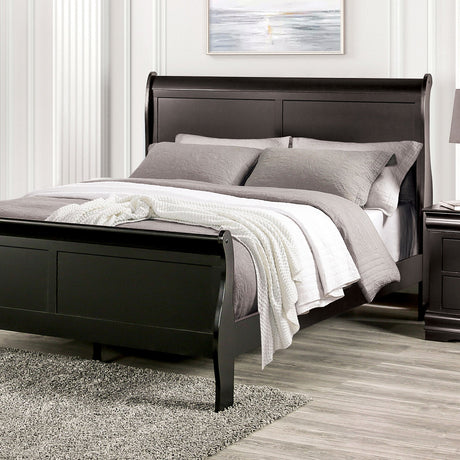 Louis Philippe Black Full Bed by Furniture of America at Eve Furniture