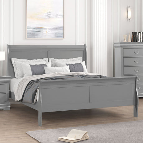 Louis Philippe Gray Full Bed by Furniture of America at Eve Furniture