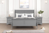 Louis Philippe Gray Twin Bed by Furniture of America at Eve Furniture