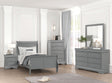 Louis Philippe Gray Twin Bed by Furniture of America at Eve Furniture